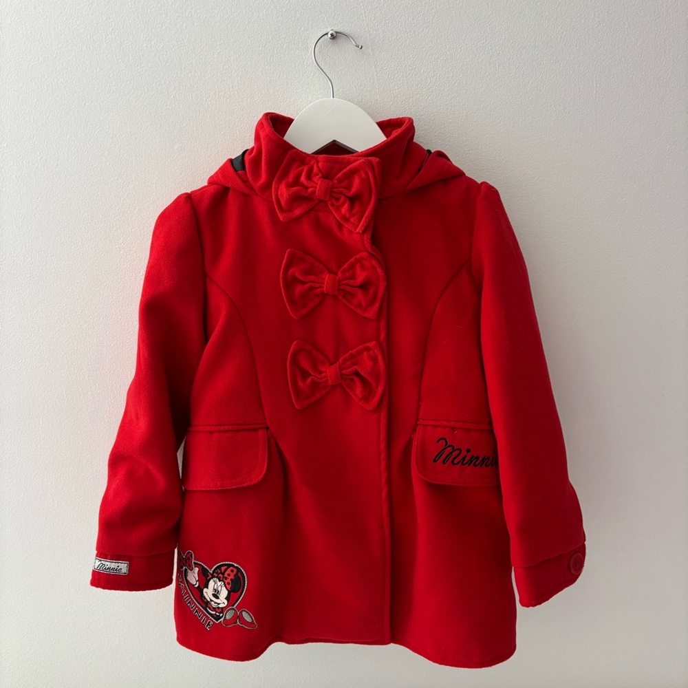 Disney Minnie Mouse Pea Coat with Bows size 5